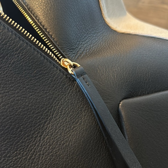 Khaite Maeve weekender large leather and canvas tote - Picture 12 of 14